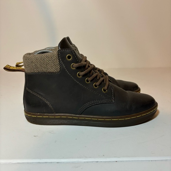 Doc Dr Martens Maelly Brown Leather Air Wair Bouncing Soles Boots Womens Size 6 - Picture 1 of 9